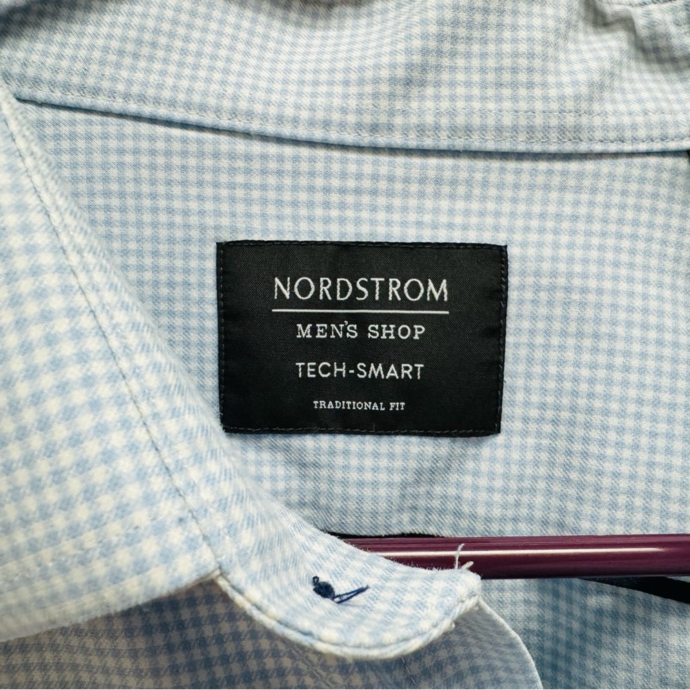 Nordstrom Men’s Shop Tech-Smart Dress‎ Shirt Traditional Fit 16.5 / 36–37